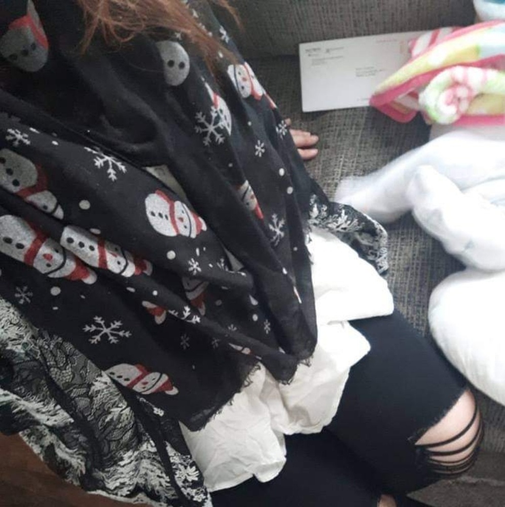 Snowman scarf